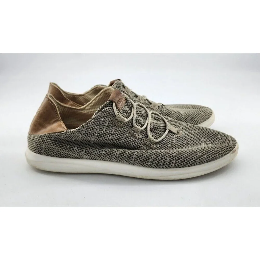 OluKai‎ Women's Hale'iwa LiHa'a Slip on Sneakers Shoes Mesh Gray/Beige Size 9